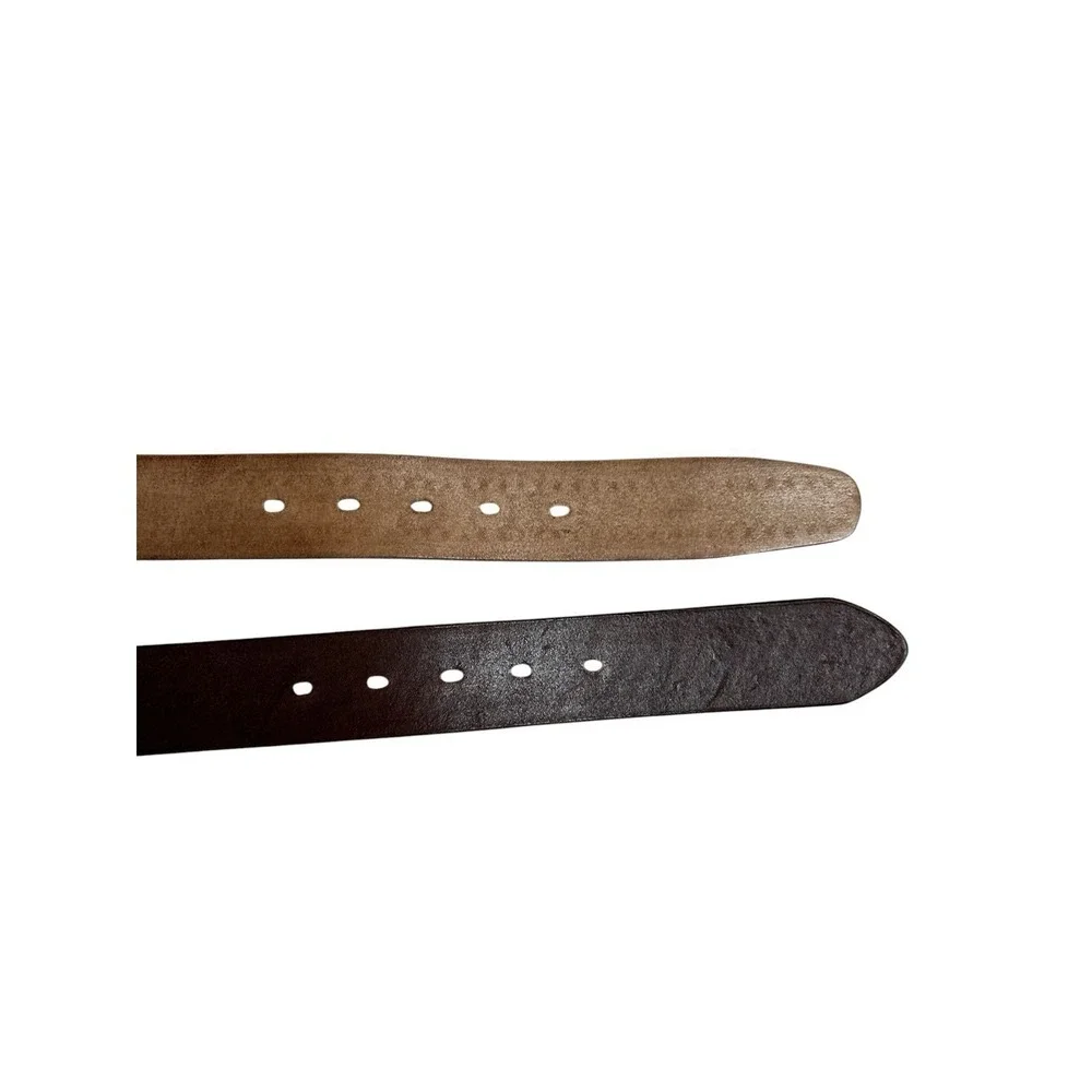 Men's Artisan Leather Western Belts Tooled Braided 40